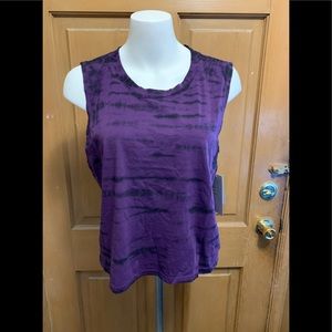 Zella Mia Purple Tie Dye Tank Top NWT